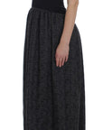 Dolce & Gabbana Elegant Black Full-Length Sheath Dress