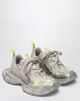 Balenciaga Balenciaga 3XL taupe/neon yellow sneakers in mesh and polyurethane