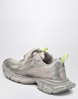 Balenciaga Balenciaga 3XL taupe/neon yellow sneakers in mesh and polyurethane