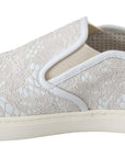 Dolce & Gabbana Elegant Off White Loafers for Ladies