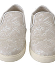 Dolce & Gabbana Elegant Off White Loafers for Ladies