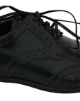 Dolce & Gabbana Elegant Green Brogues Oxford Wingtip Flats