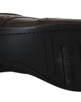 Dolce & Gabbana Elegant Brown Leather Oxford Flats