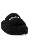 Balenciaga Balenciaga Furry Platform Slides