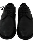 Dolce & Gabbana Sleek Black Leather Formal Dress Shoes