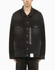 Balenciaga Balenciaga Black denim jacket with size stickers