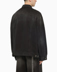 Balenciaga Balenciaga Black denim jacket with size stickers