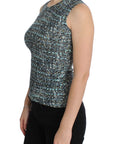Dolce & Gabbana Elegant Blue Wool Vest Pullover Top