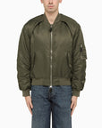 Alexander Mcqueen Alexander McQueen Convertible khaki nylon bomber jacket