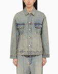 Balenciaga Balenciaga Light blue washed-effect denim jacket