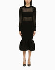 Alexander Mcqueen Alexander McQueen Black knitted midi dress