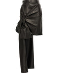 Alexander McQueen Alexander McQueen Maxi Bow Leather Skirt