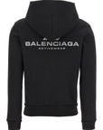 Balenciaga Balenciaga Logo Print Hoodie