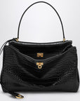 Balenciaga Balenciaga Cocco-print black calfskin medium Rodeo bag