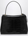 Balenciaga Balenciaga Cocco-print black calfskin medium Rodeo bag