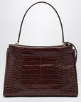 Balenciaga Balenciaga Cocco-print burgundy calfskin medium Rodeo bag