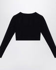 Balenciaga Balenciaga Black Activewear top in matt nylon blend