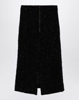 Balenciaga Balenciaga Black tweed midi skirt
