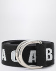 Balenciaga Balenciaga D-Ring belt in black and white canvas