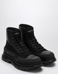 Alexander Mcqueen Alexander McQueen Black canvas Tread Slick boots