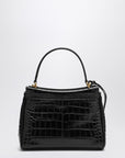 Balenciaga Balenciaga Small Rodeo bag in black crocodile-effect leather