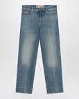 Valentino Valentino Faded-effect blue jeans