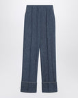Valentino Valentino Blue trousers in Chambray Denim