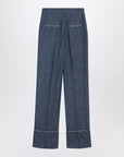 Valentino Valentino Blue trousers in Chambray Denim