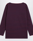 Valentino Blue T-shirt with red stripes by Valentino