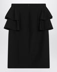 Valentino Valentino Black skirt with ruffles on the sides