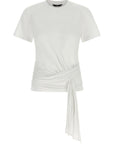 7 For All Mankind 7 For All Mankind Draped Detail T-shirt