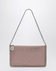 Stella McCartney Stella McCartney Falabella Pink Clutch Shoulder Bag with Rhinestones