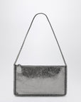 Stella McCartney Stella McCartney Falabella Grey Metallic Clutch Shoulder Bag
