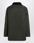 Valentino Valentino Olive green quilted jacket with VLogo patch