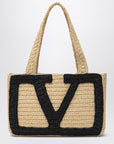 Valentino Garavani Valentino Garavani Viva Superstar Crochet medium natural/black bag