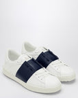 Valentino Garavani Valentino Garavani White/marine blue Open sneakers