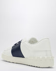 Valentino Garavani Valentino Garavani White/marine blue Open sneakers