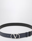 Valentino Garavani Valentino Garavani Reversible Vlogo Signature belt Black/Marine
