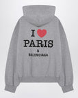 Balenciaga Balenciaga Grey zip-up sweatshirt I Love Paris