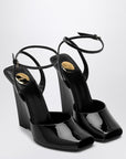 Saint Laurent Saint Laurent La Scandale wedge in black patent leather