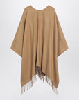 Burberry Burberry Beige wool cape with Check pattern
