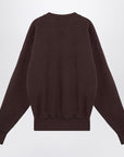 Saint Laurent Saint Laurent Taupe coloured plush cotton sweatshirt