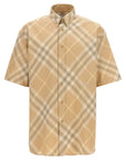 Burberry Burberry Logo Embroidery Check Shirt
