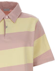 Burberry Burberry Logo Striped Polo Shirt