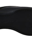 Dolce & Gabbana Elegant Dark Blue Leather Derby Dress Shoes
