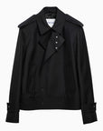Burberry Burberry White striped t-shirt with logo embroidery