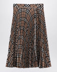 Burberry Burberry Check pattern pleated skirt