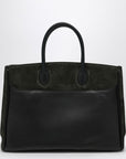 Burberry Burberry Rocking Horse small dark green suede tote