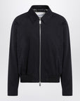 Burberry Burberry Harrington Jacket Navy Blue in Cotton