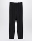 Burberry Burberry Classic navy blue wool blend trousers